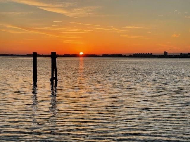 Sunsets off Dock