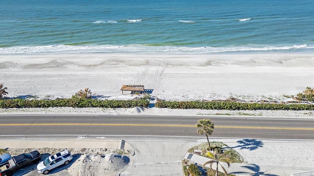 Private community gulf beach access directly across from Twin Shores Blvd entrance.