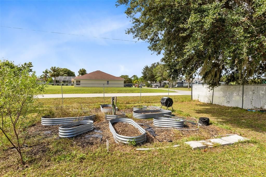 Raised beds for gardening