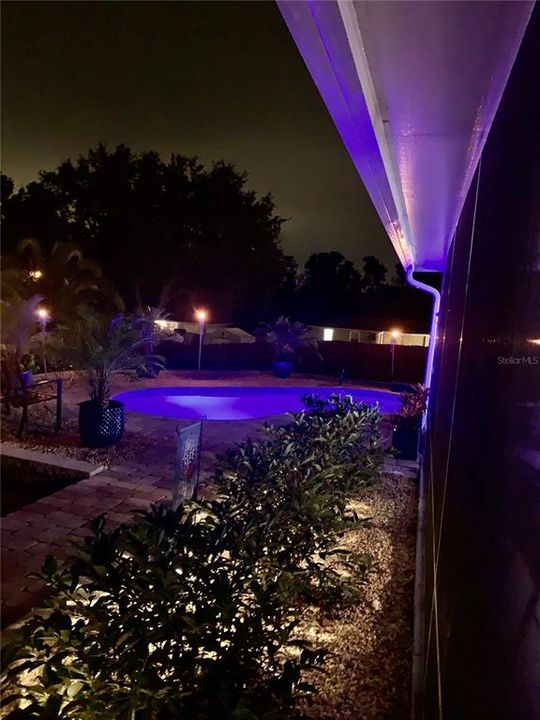 Pool at night