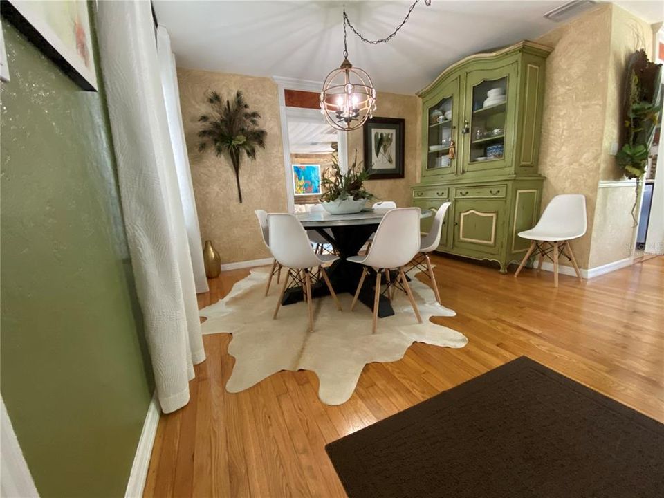 Virtually Staged Dining Room.