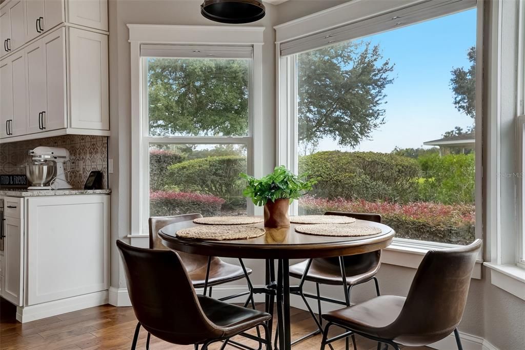 Breakfast nook with a view