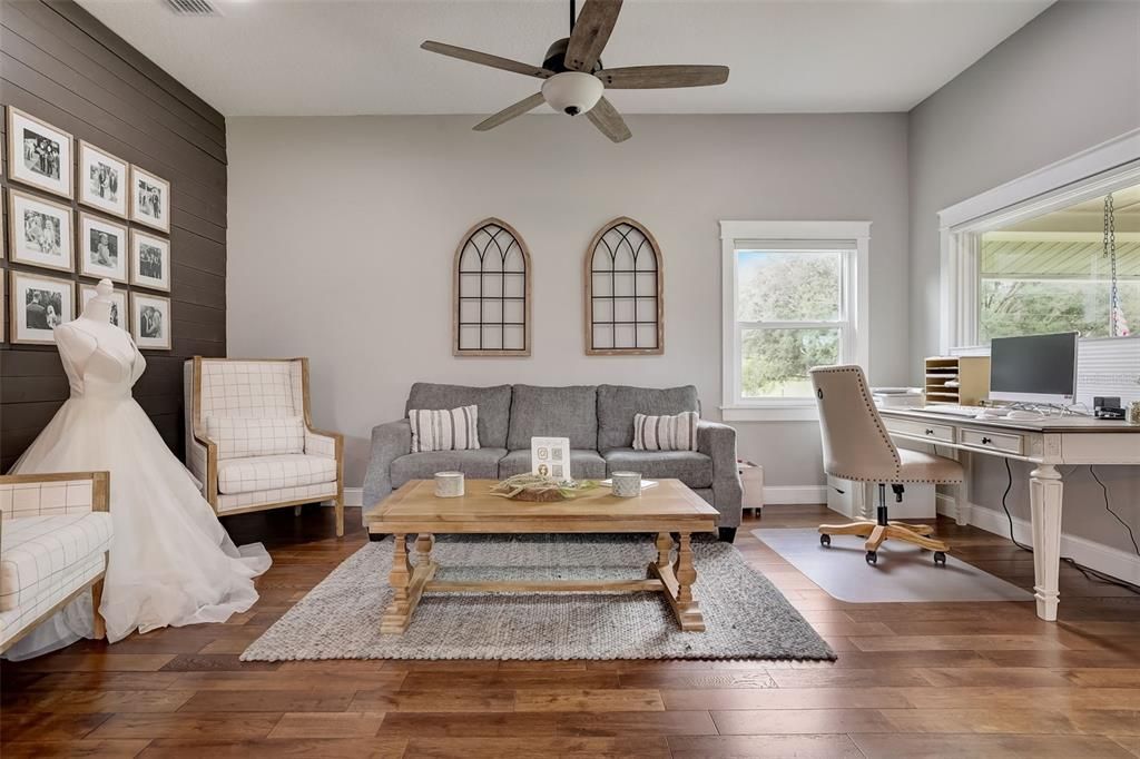 Front living room on main house