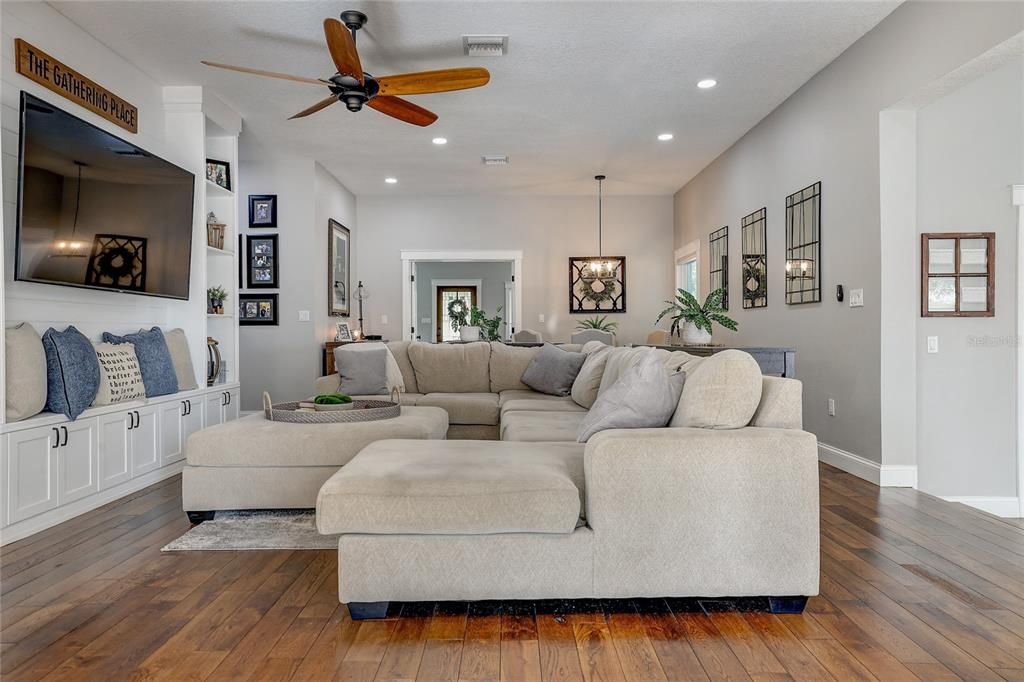 Family room in main home