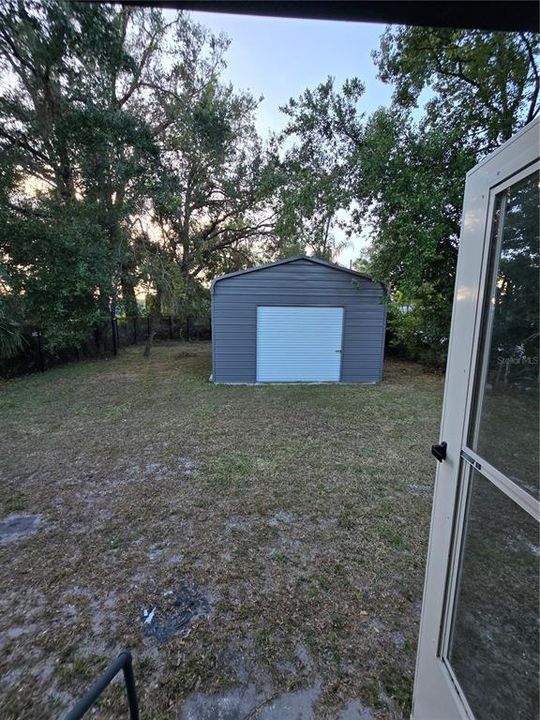 Door leading to the Garage in the Backyard