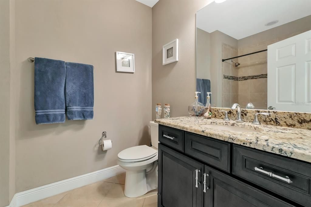 Main Bathroom with granite countertops...