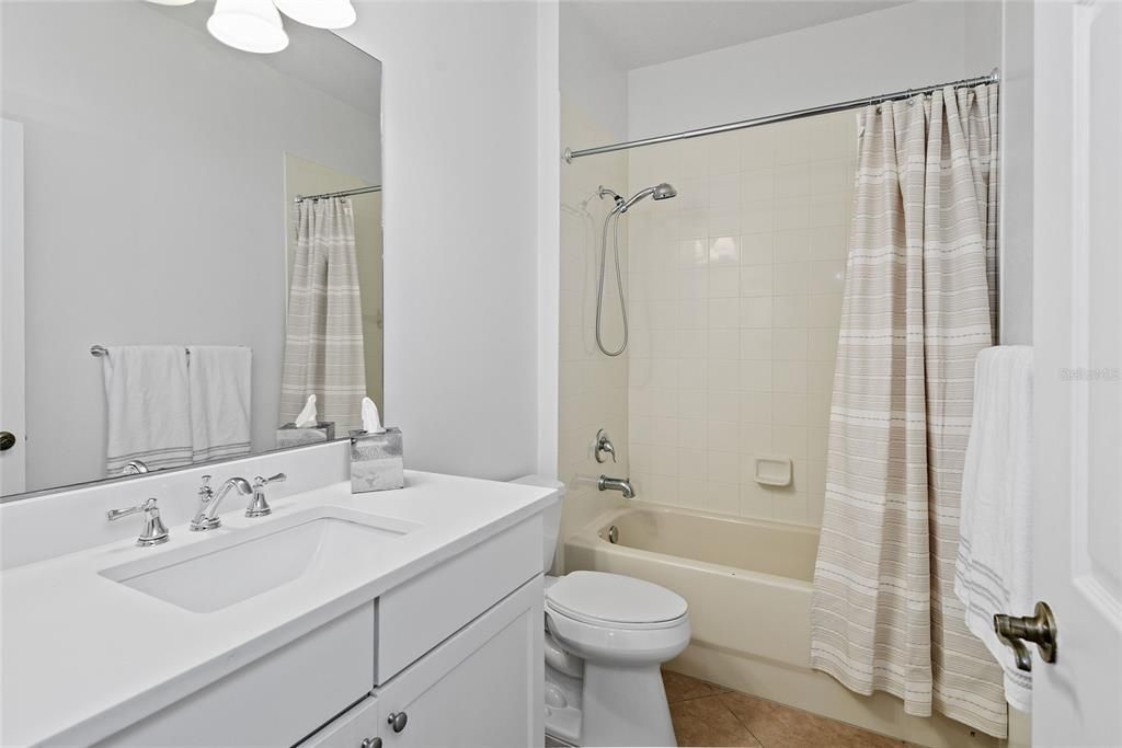 Newer vanity with Quartz Countertops