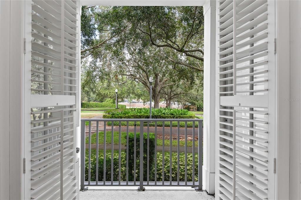 Private Porch off of the Primary Bedroom