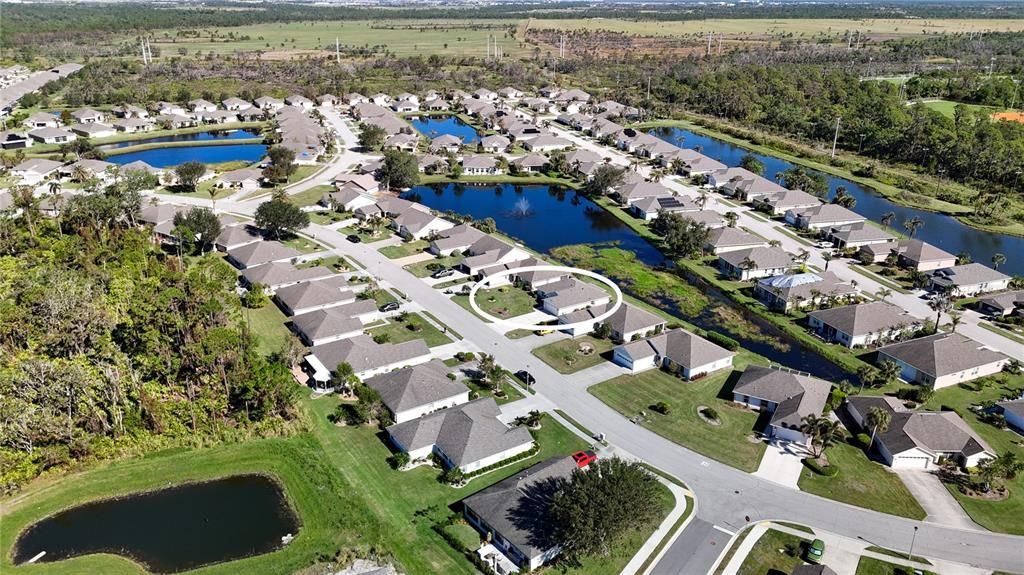 AERIAL VIEW OF 272 PARK FOREST BLVD