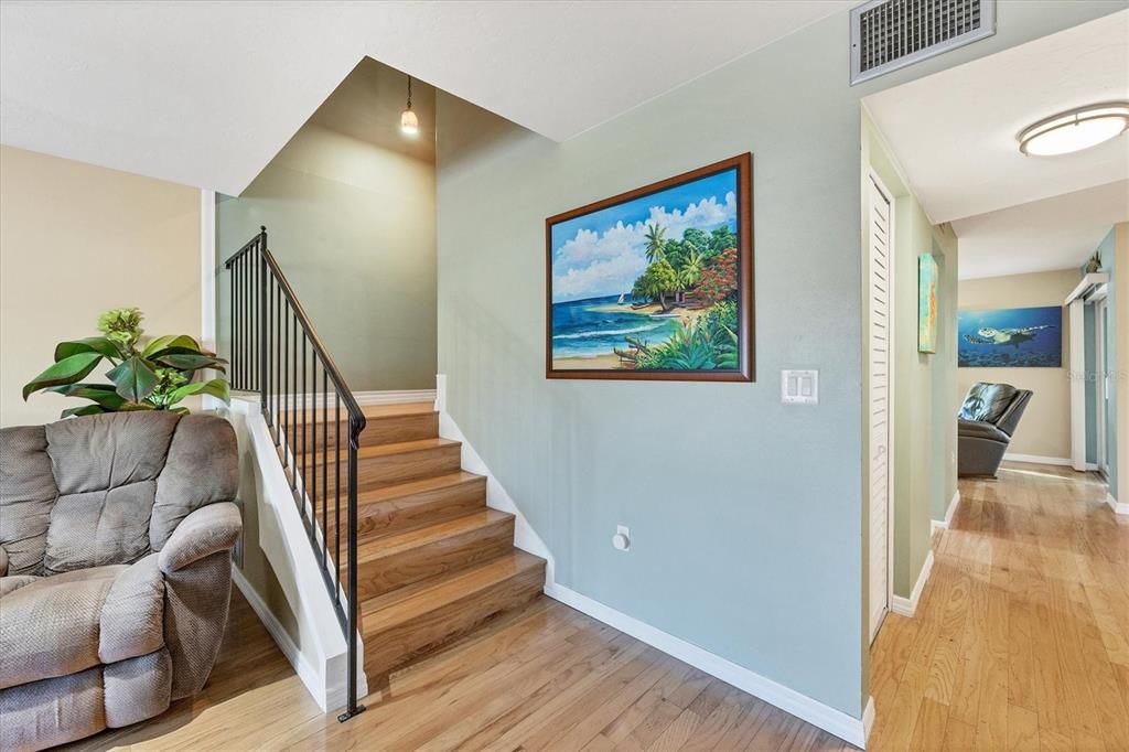 Stairs to upstairs bedrooms