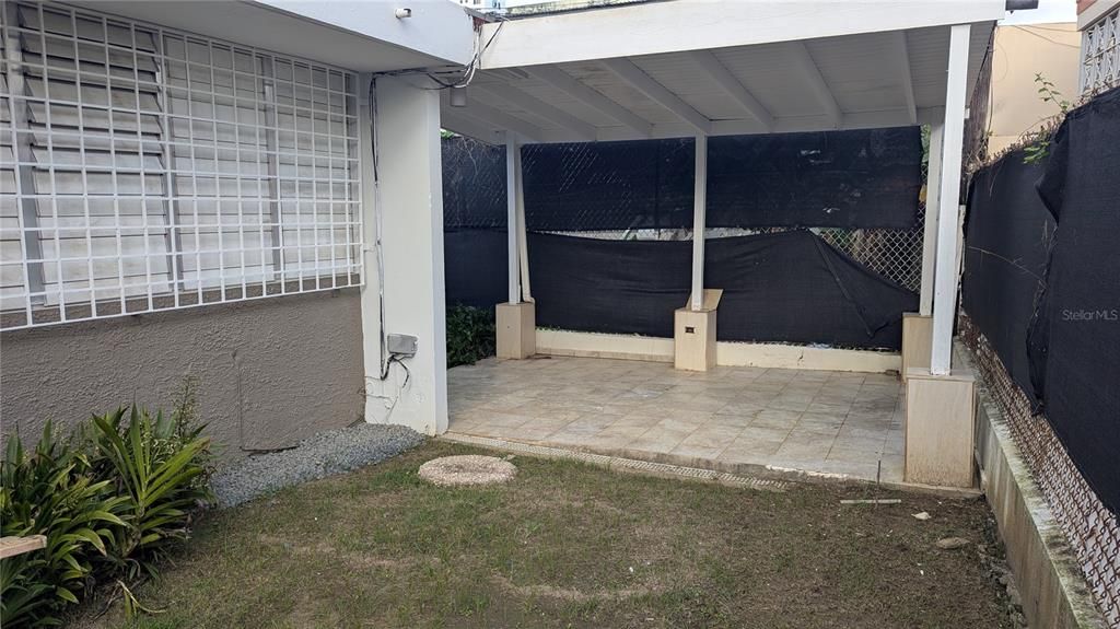 covered area patio