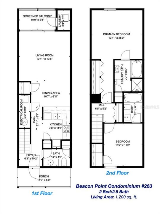 En Venta: $299,900 (2 camas, 2 baños, 1200 Pies cuadrados)