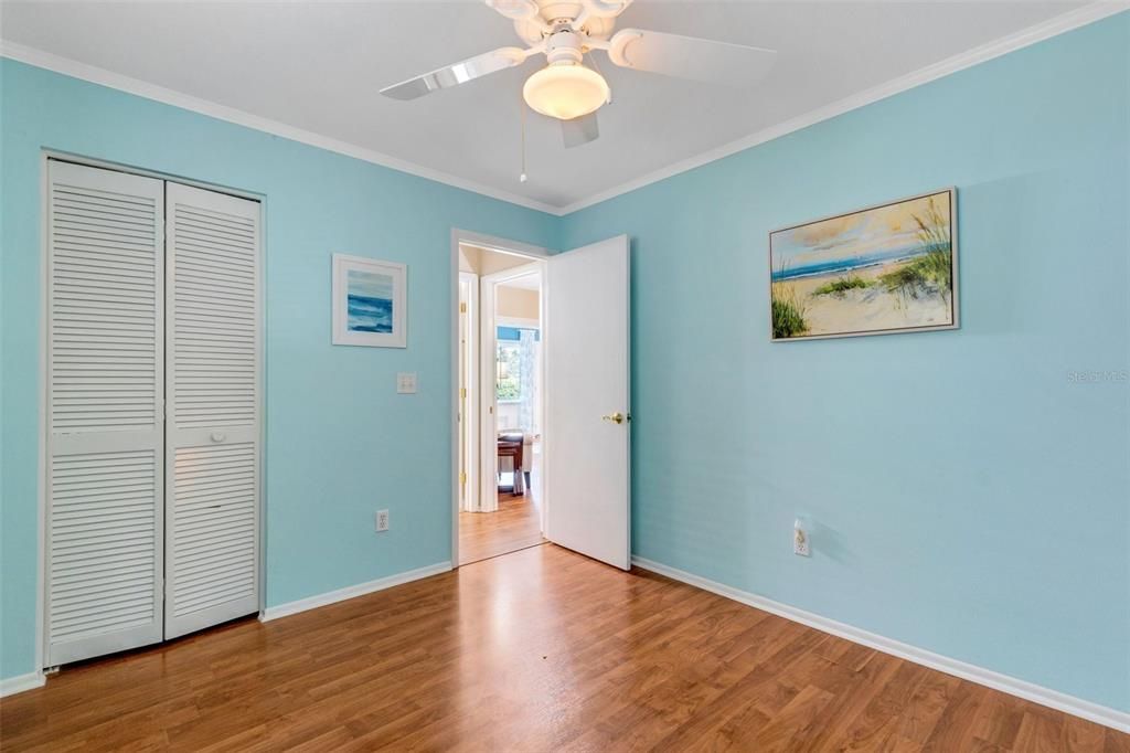 Wonderful closet space & crown molding~