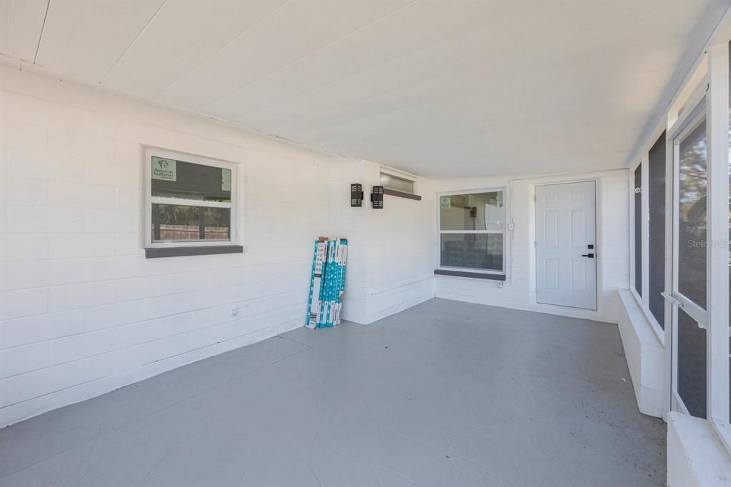 Large screened in porch