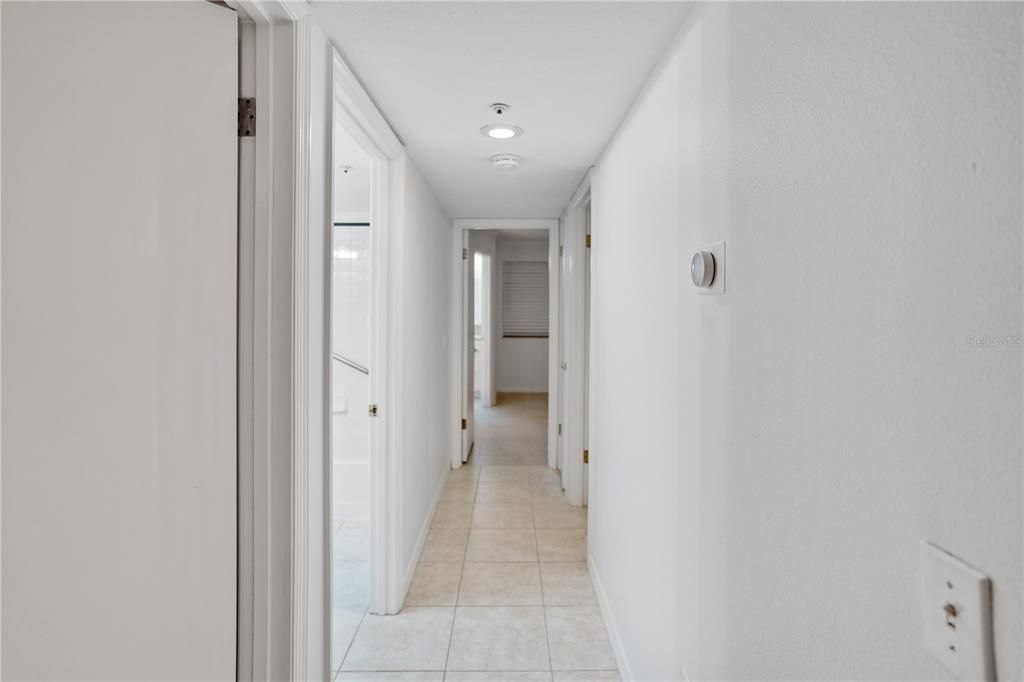 Hallway from Living area to bedrooms