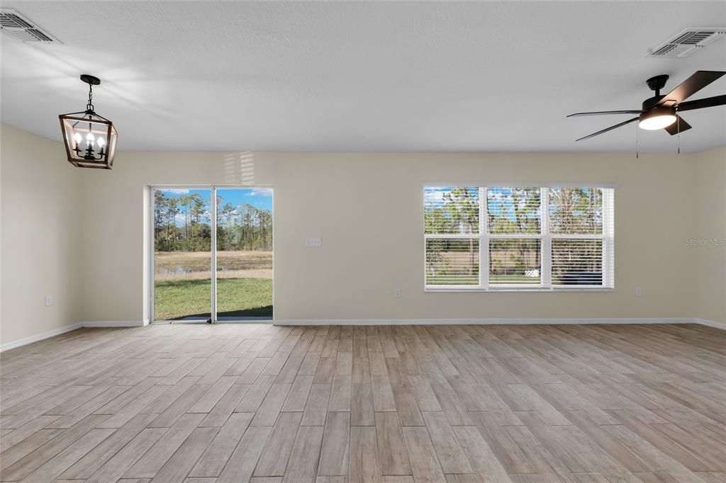 Wood-Look Tile across the first floor