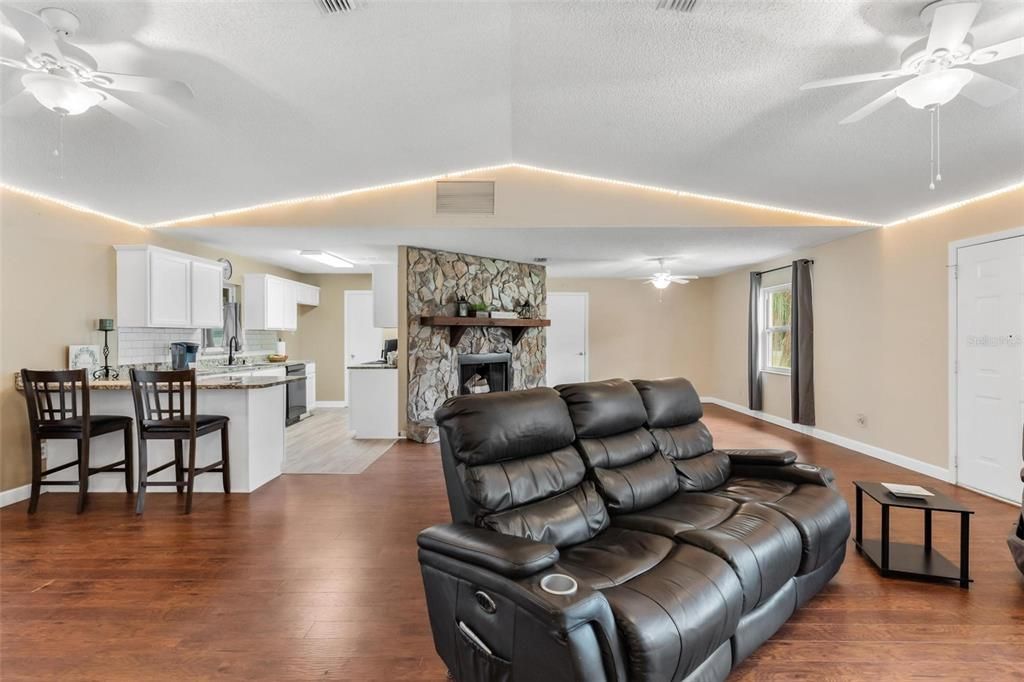 Great Room and Kitchen Area