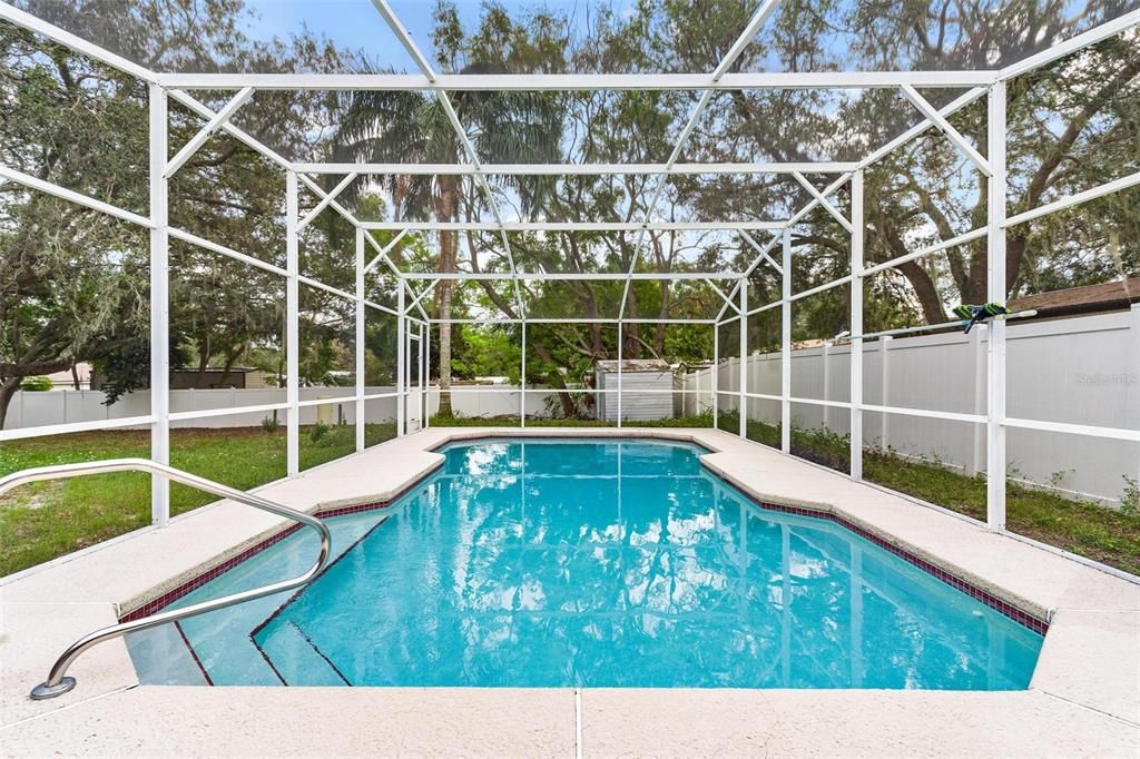 Screen Enclosed Pool Area