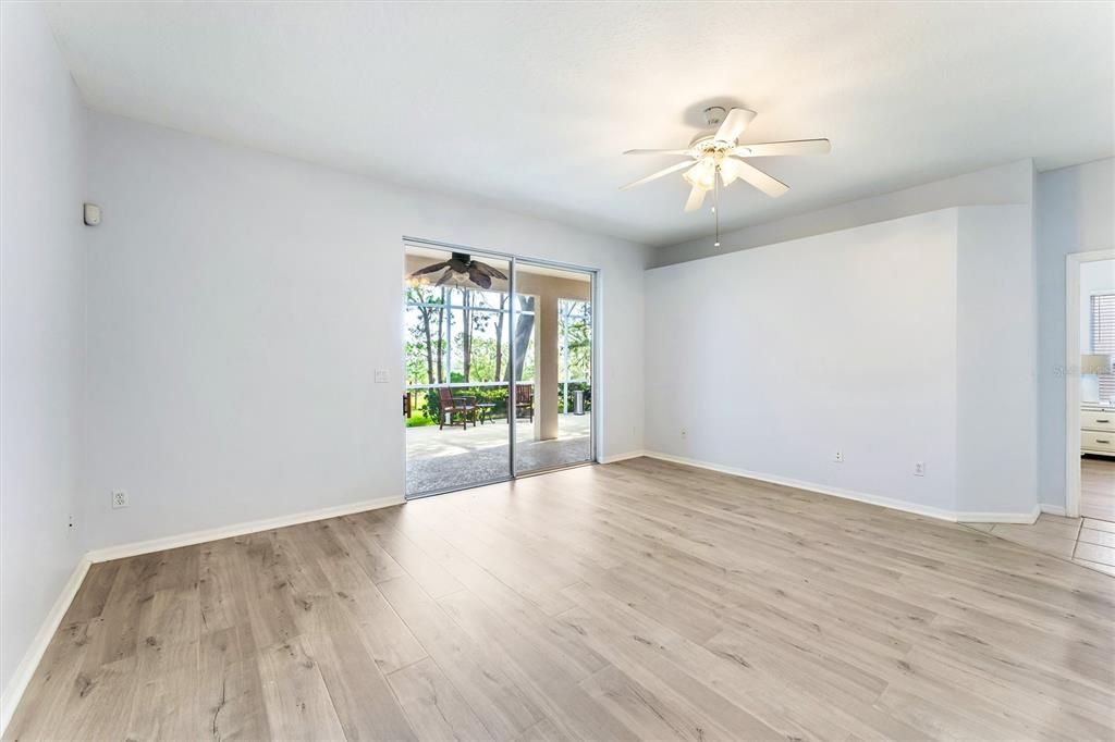 Family Room with view of Patio