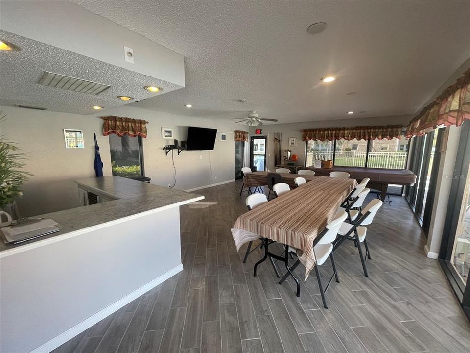 Clubhouse kitchen and all purpose room!