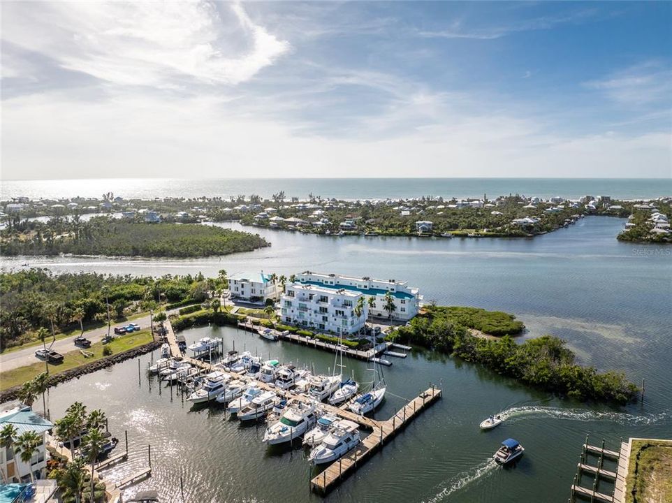 Aerial View of Cape Haze Marina Village