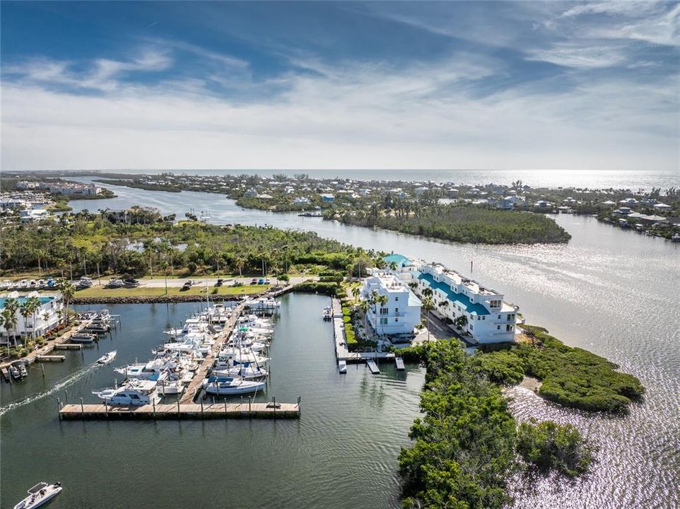 Aerial View of Cape Haze Marina Village