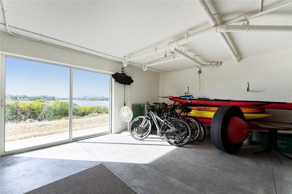 1 - Car Garage for Parking.  Kayaks and Stand Up Paddle Boards for Guest Use.  Steps to water access