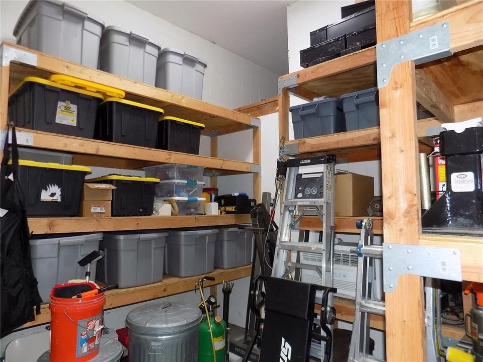 Storage in detached garage