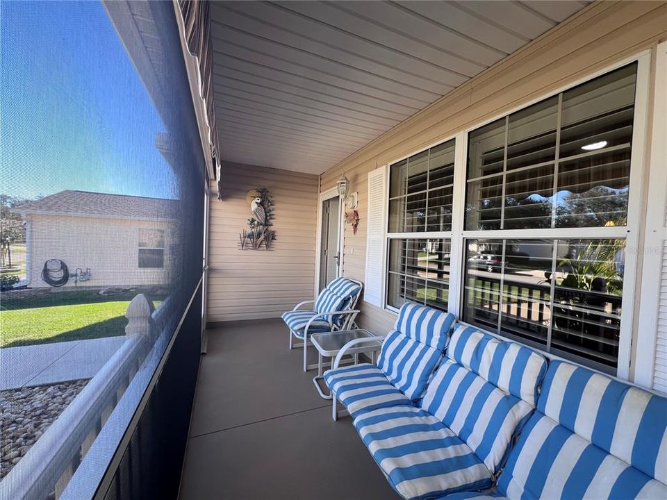 Screened in Front Porch from inside