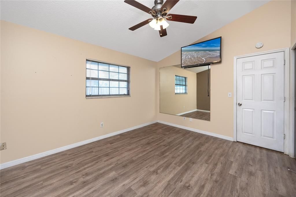 Primary bedroom with walk in closet and full ensuite.