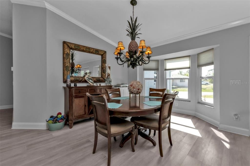 Kitchen with granite countertops and stainless steel appliances