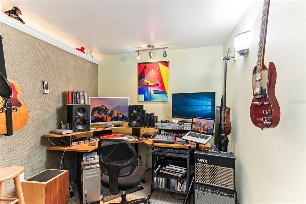 Sound proof music studio / office.