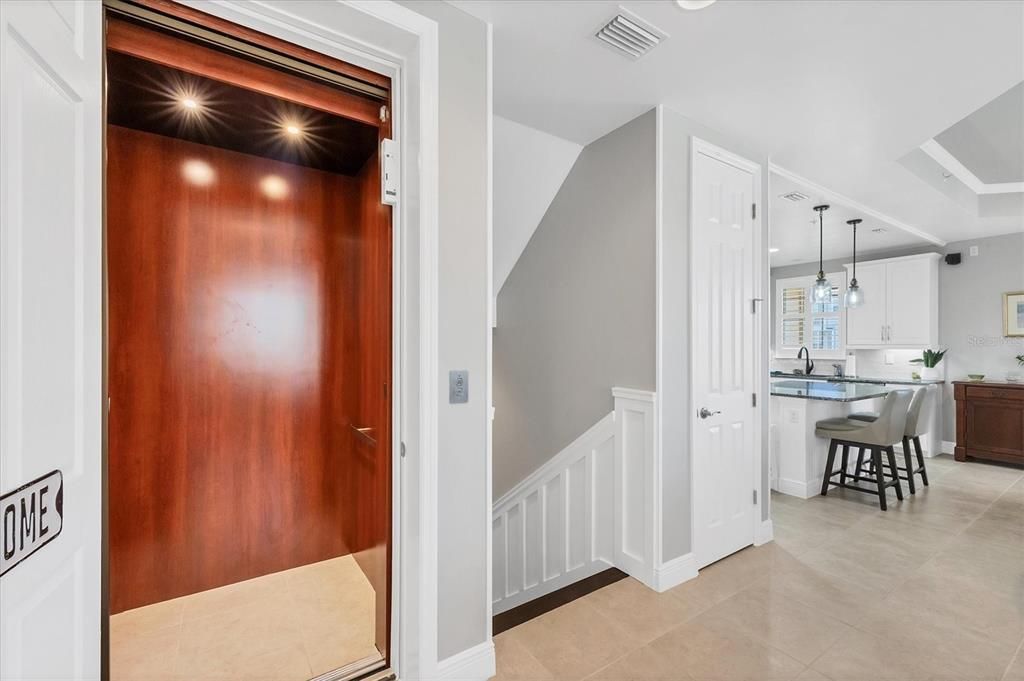 Private Elevator from the Garage to the Top Floor Bedrooms!