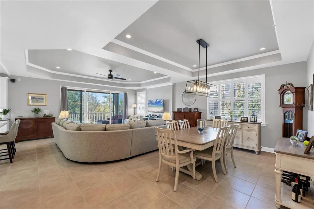 Tray Ceilings and Built-Ins!