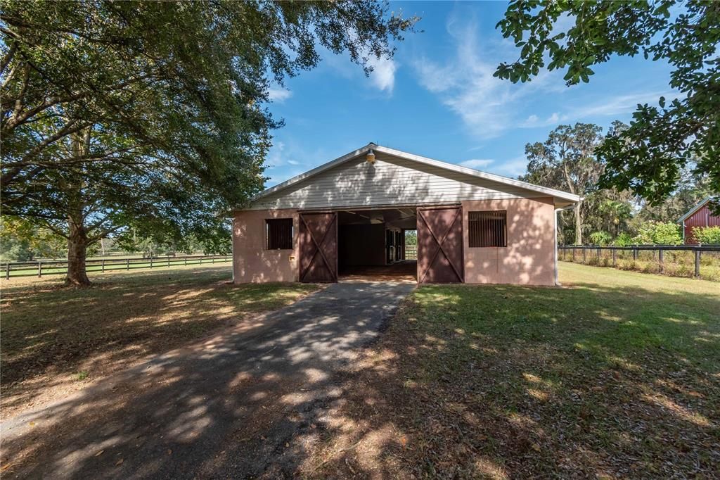 4 stall concrete block barn