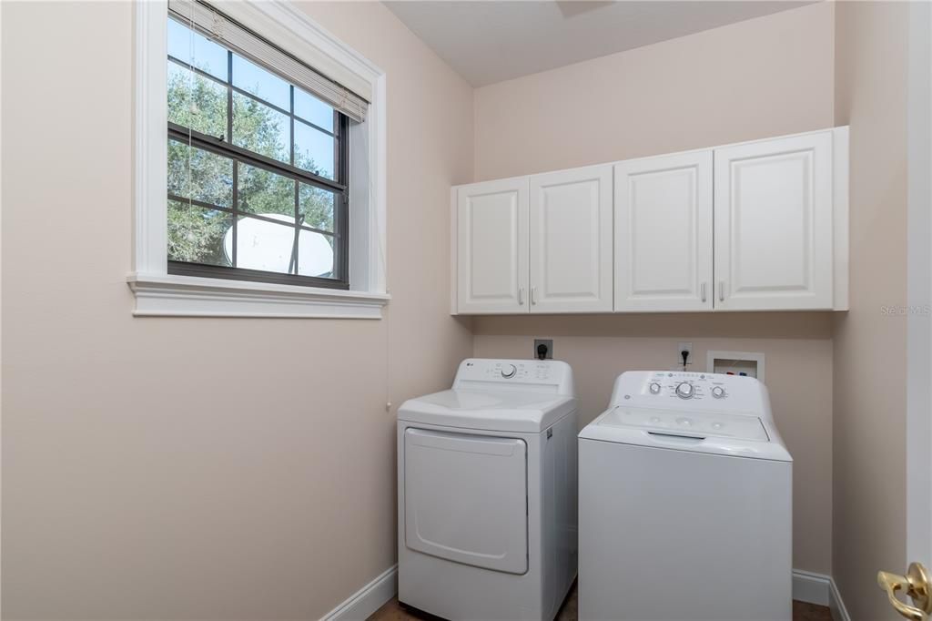 Laundry room by the garage