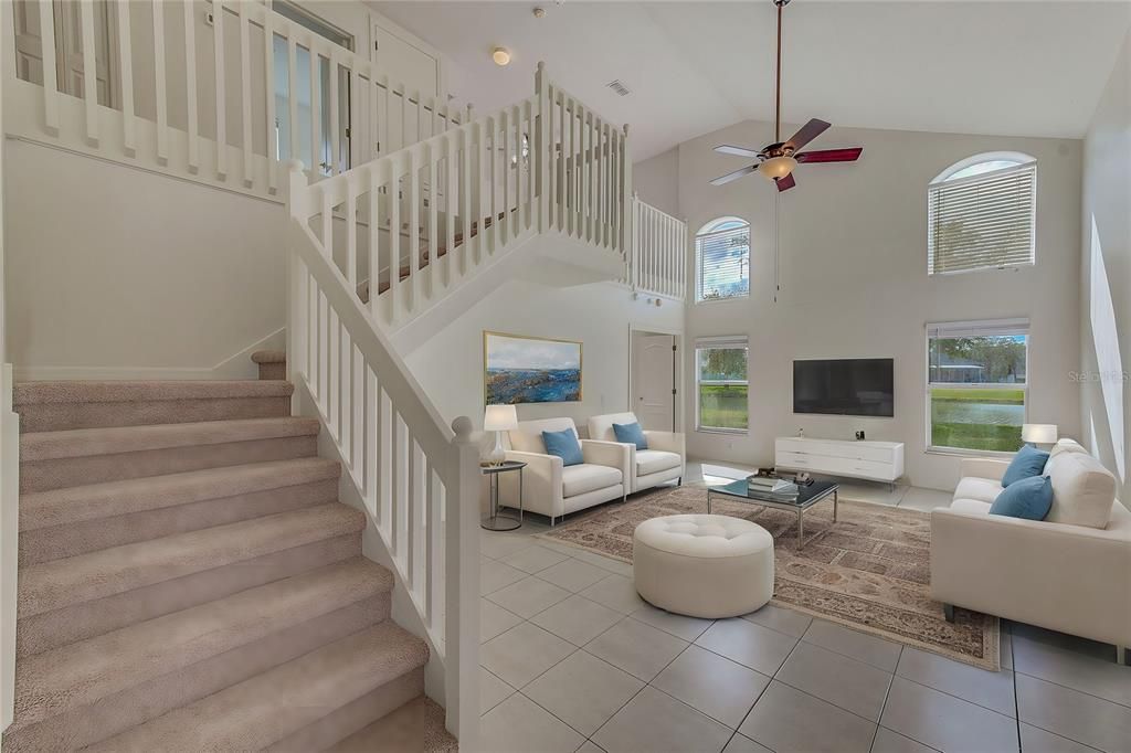 STAGED LIVING FROM FOYER