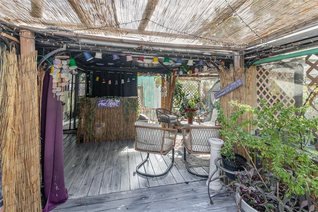 Backyard Patio space off of Main House