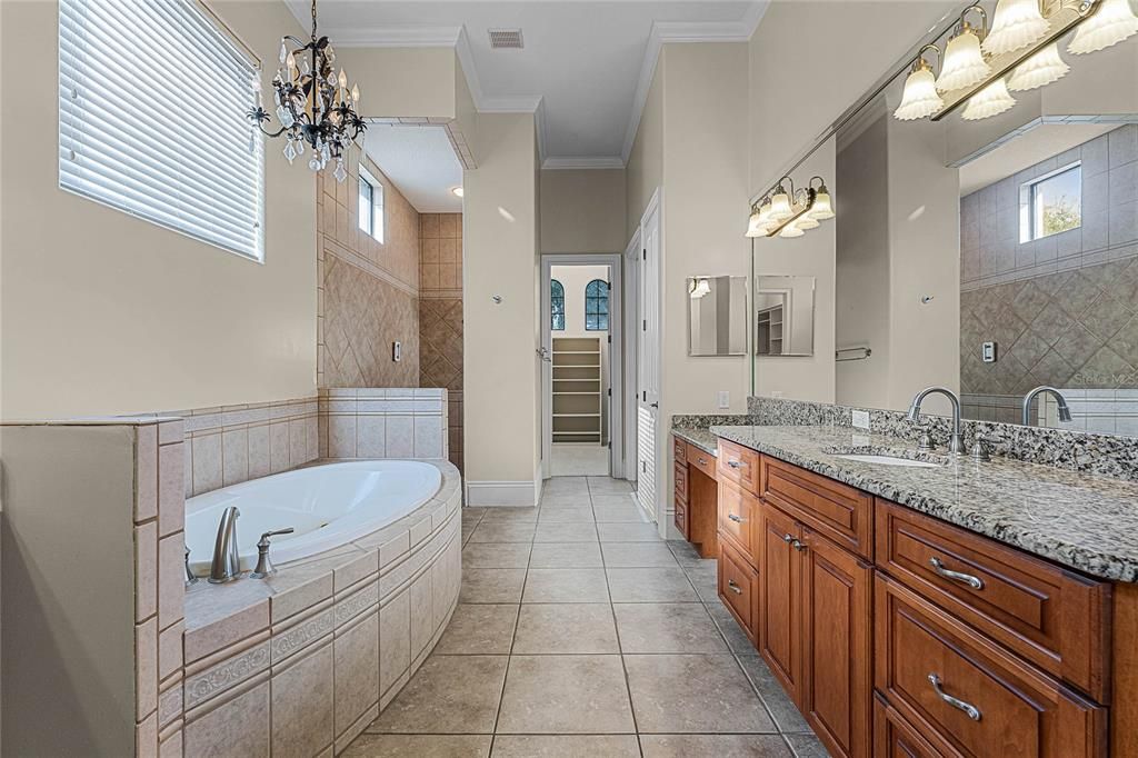 Master bath, tons of beautiful natural light