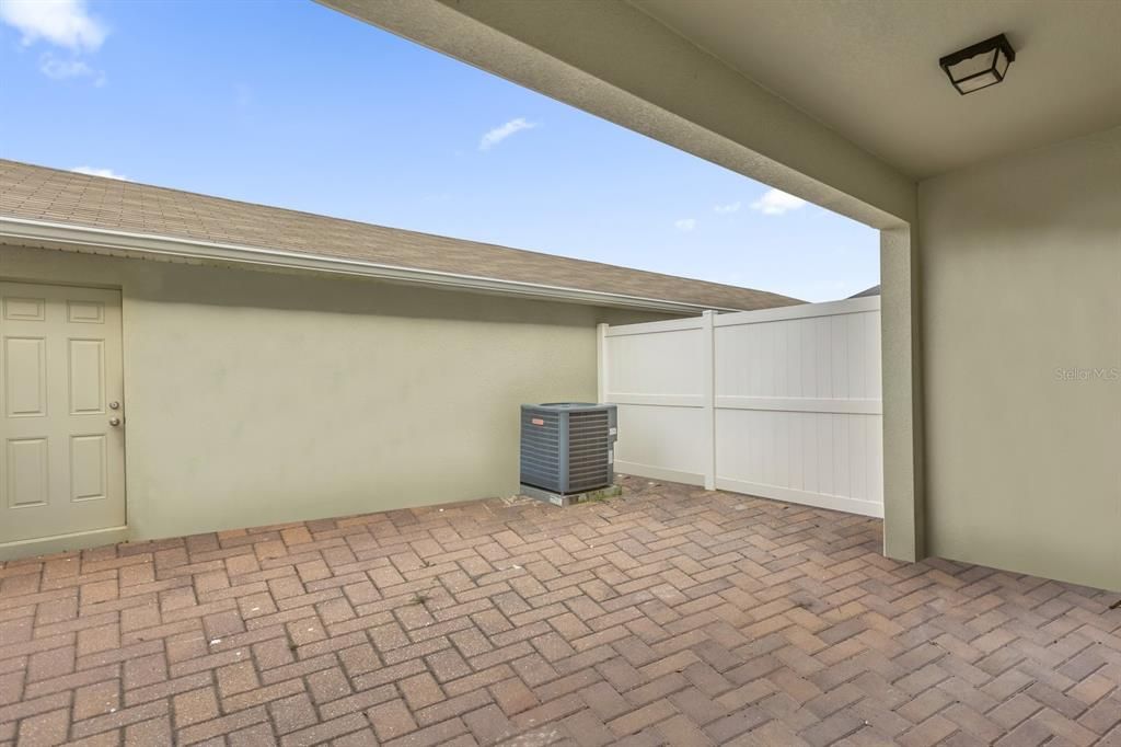 Covered Patio/ paved courtyard