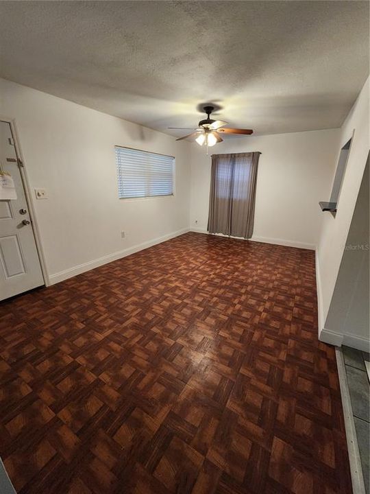 Another view of the living room/Family room towards the front entry