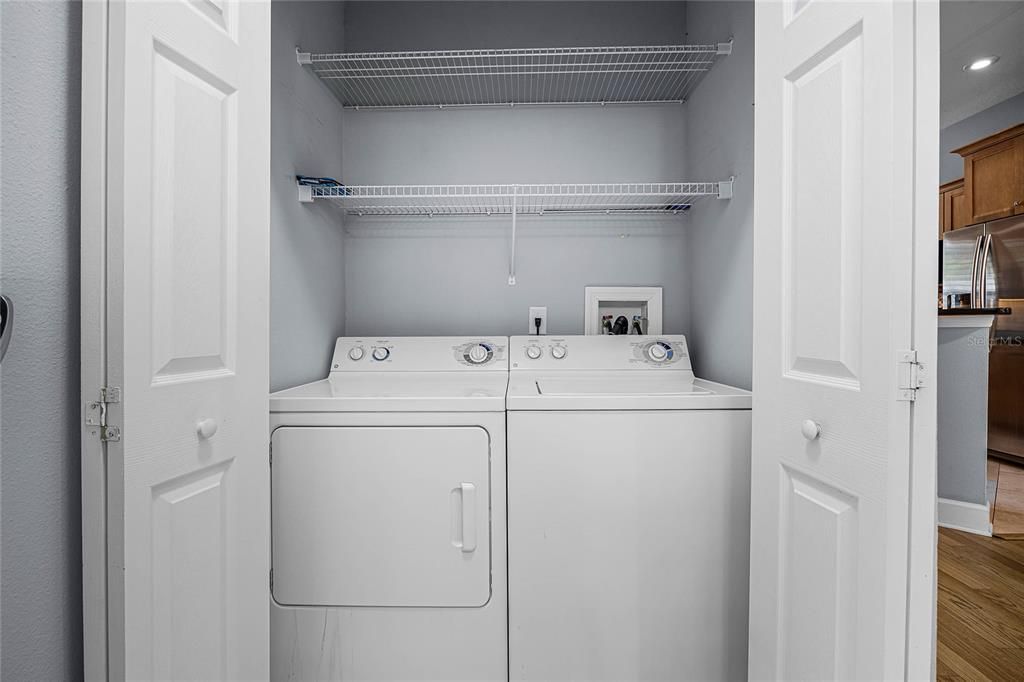 Inside laundry room