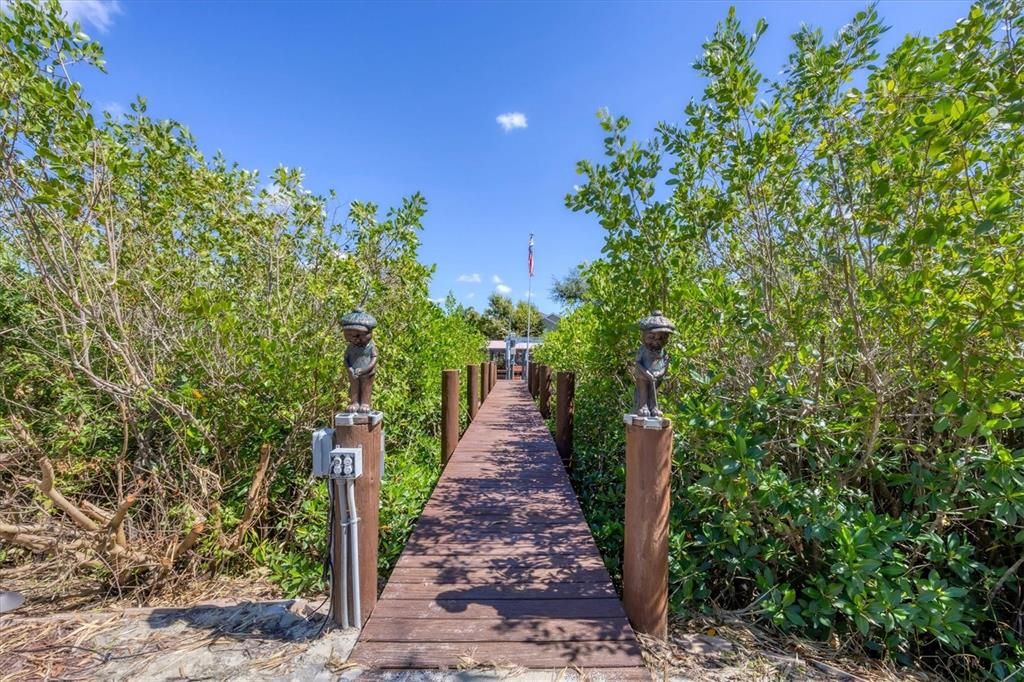 Deck leading to the dock & Boat Lift