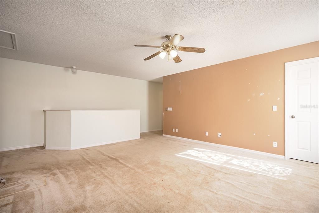 upstairs the family/media room