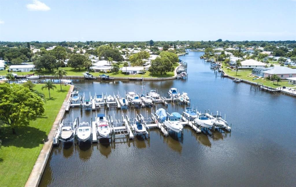 community marina on Forked Creek