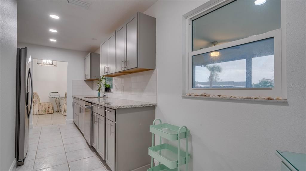 Updated kitchen with granite countertops