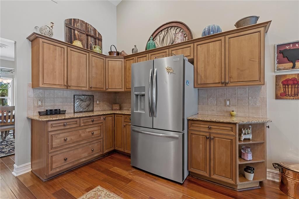 Lots of prep room and granite counter tops