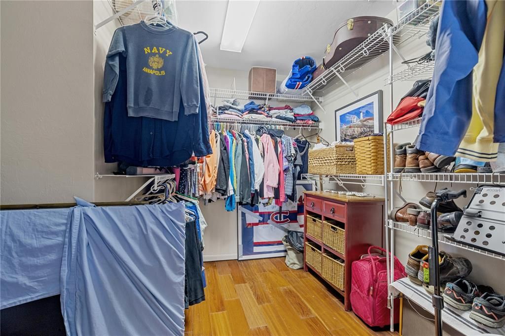 Large Walk In Closet in the Primary Bedroom