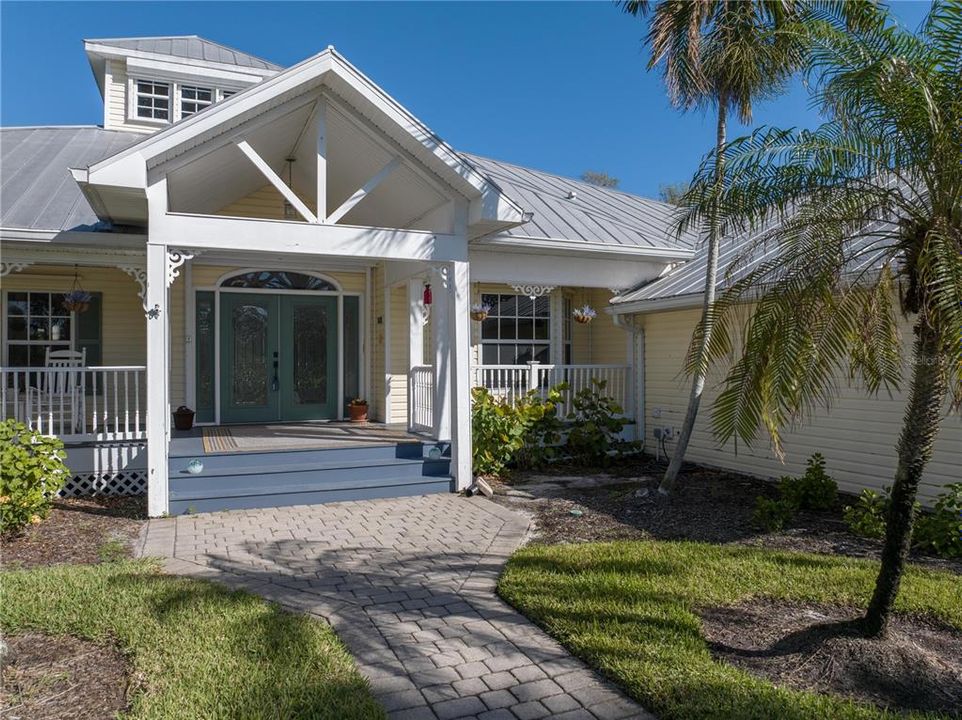 Beautiful entrance and large porch to enjoy your morning coffee