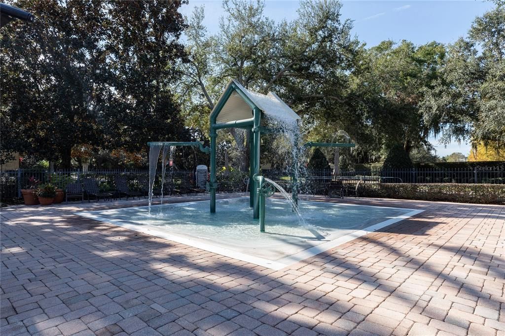 Community Pool splash pad.